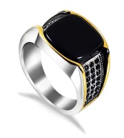JP Italian Bio Black Stone Rings-18