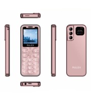 RULEX RM22 Dual SIM Mini Card Mobile Phone Golden Pink