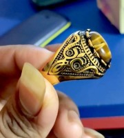 JP Italian Bio Golden Stone Rings-12
