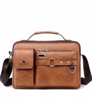 (৯"/১৪")Men's Shoulder Bag (Broun)