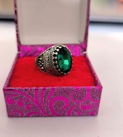 Vp অরজিনাল. পান্না পাথর আংটি - (205)